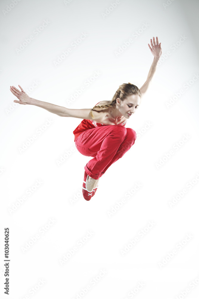 Dancer in red