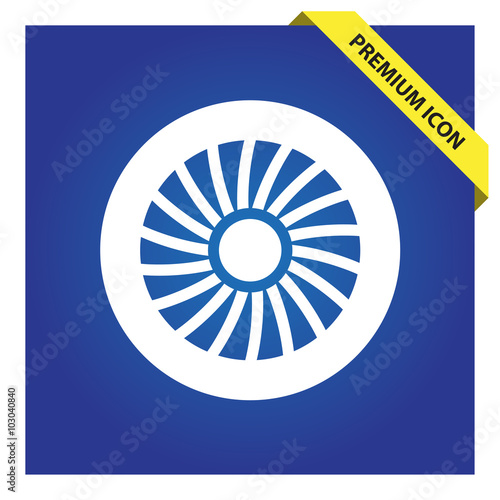 Jet engine icon