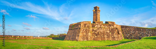 Anthonisz Memorial Clock Tower in Galle. Panorama © Olga Khoroshunova