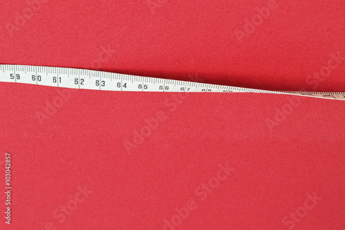 ribbon on a red background