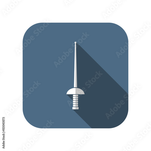 rapier epee vector icon