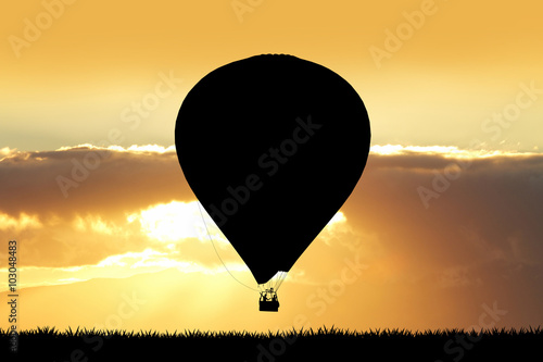 hot air balloon in the sky