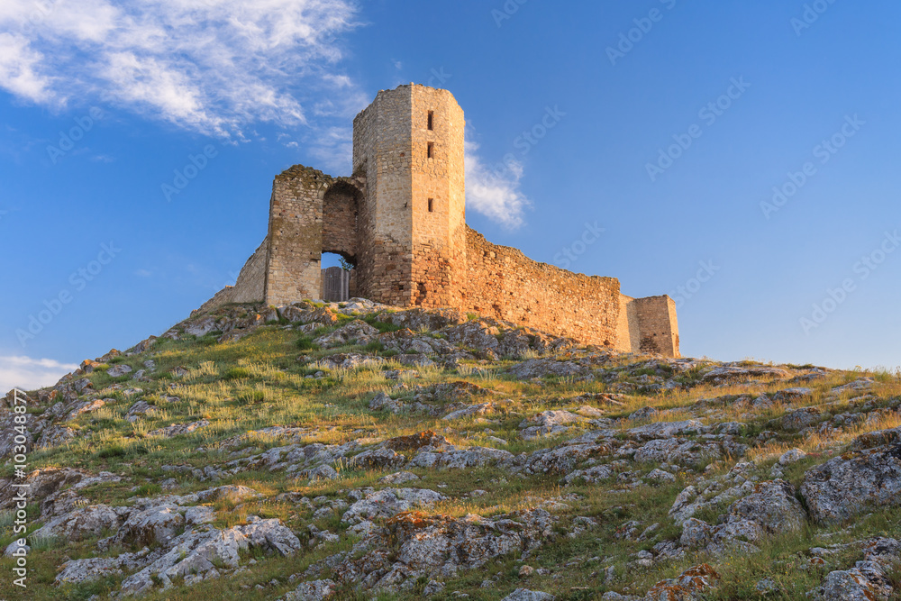 antique fortress ruins. Enisala, Romania