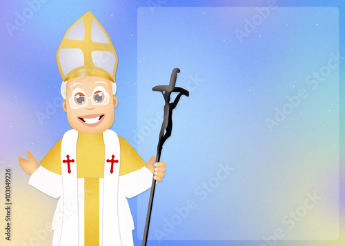 illustration of Pope photo