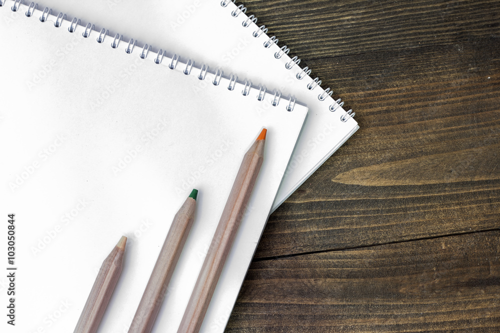 pencils and notebook pencils and notebook