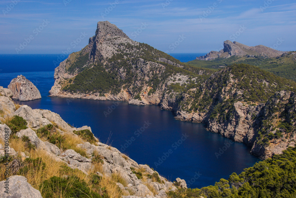 Steilküste am Cap de Formentor auf Mallorca