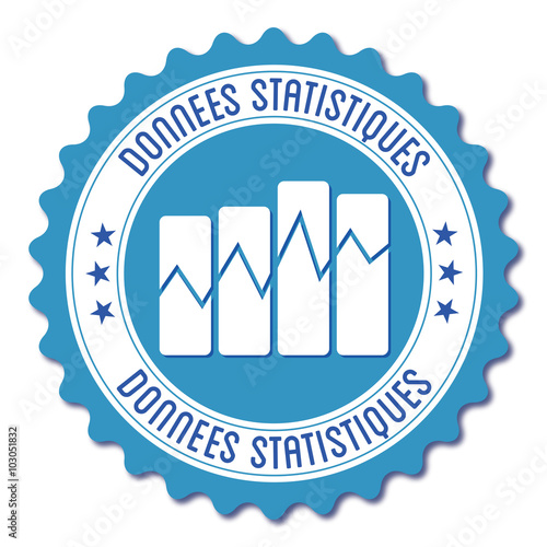 Logo données statistiques.