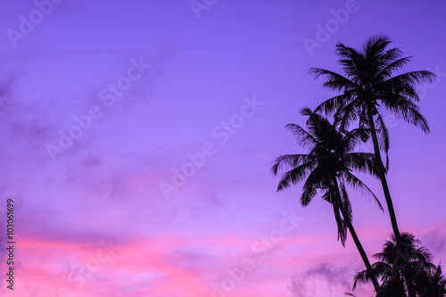 beautiful sunrise on tropical sea
