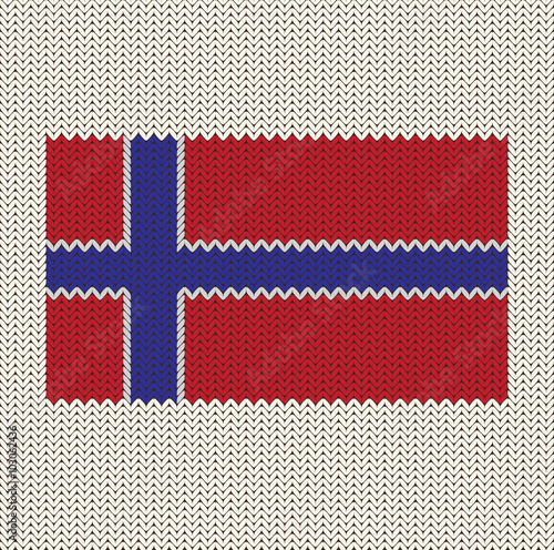 Knitted Norwegian Flag