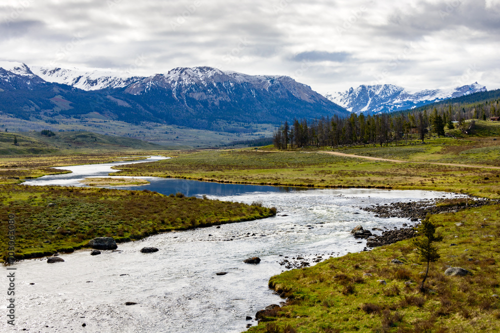 Naklejka premium Wind River Range