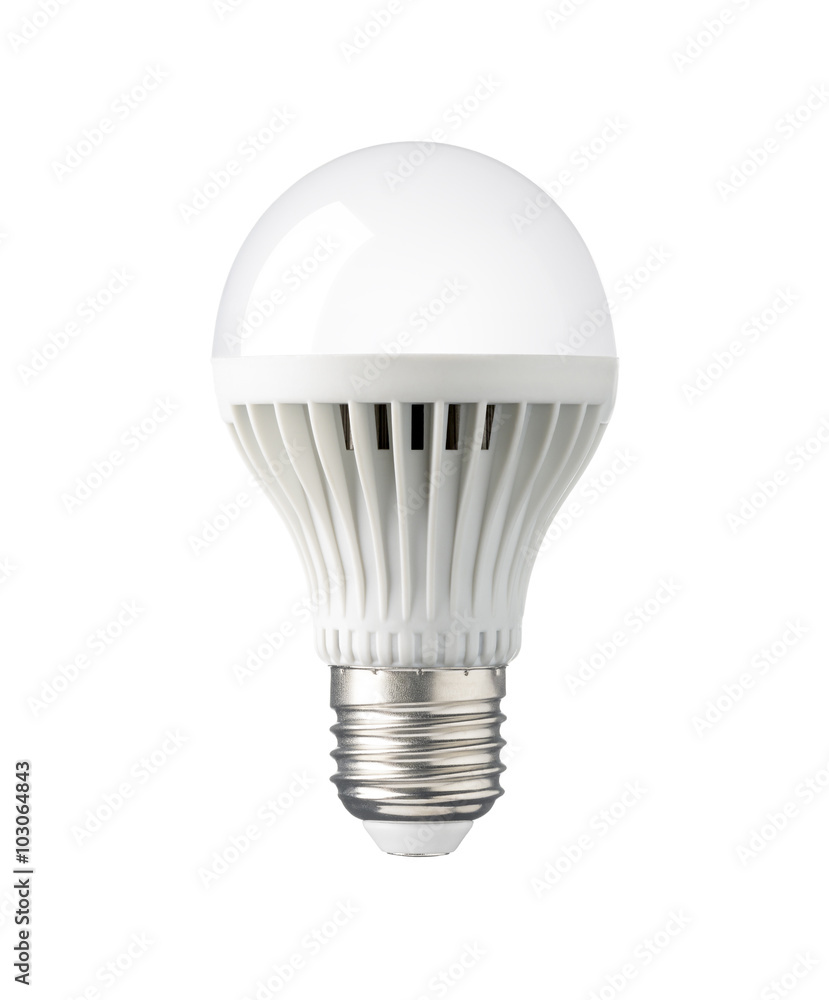 LED, New technology light bulb isolated on white background, Energy super saving electric lamp is good for environment. Realistic photo image with clipping path LED, New technology light bulb isolated on white background, Energy super saving electric lamp is good for environment. Realistic photo image with clipping path