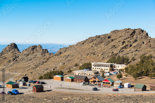 Ski resort in the Sierra Nevada . The region of Andalusia. Spain