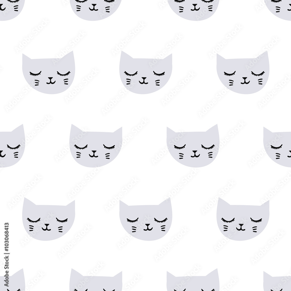 seamless cat pattern seamless cat pattern
