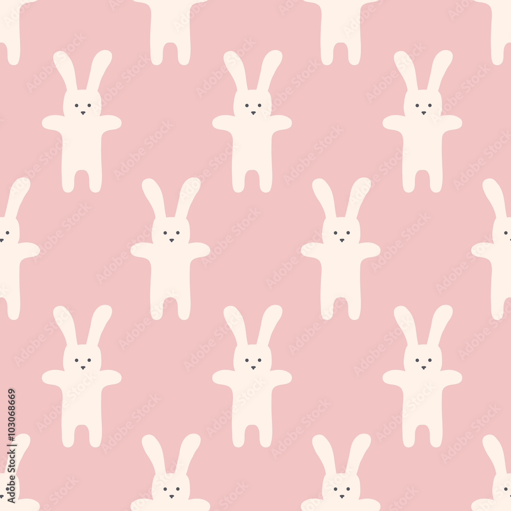 seamless rabbit  pattern