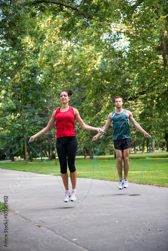 Workout with skipping rope
