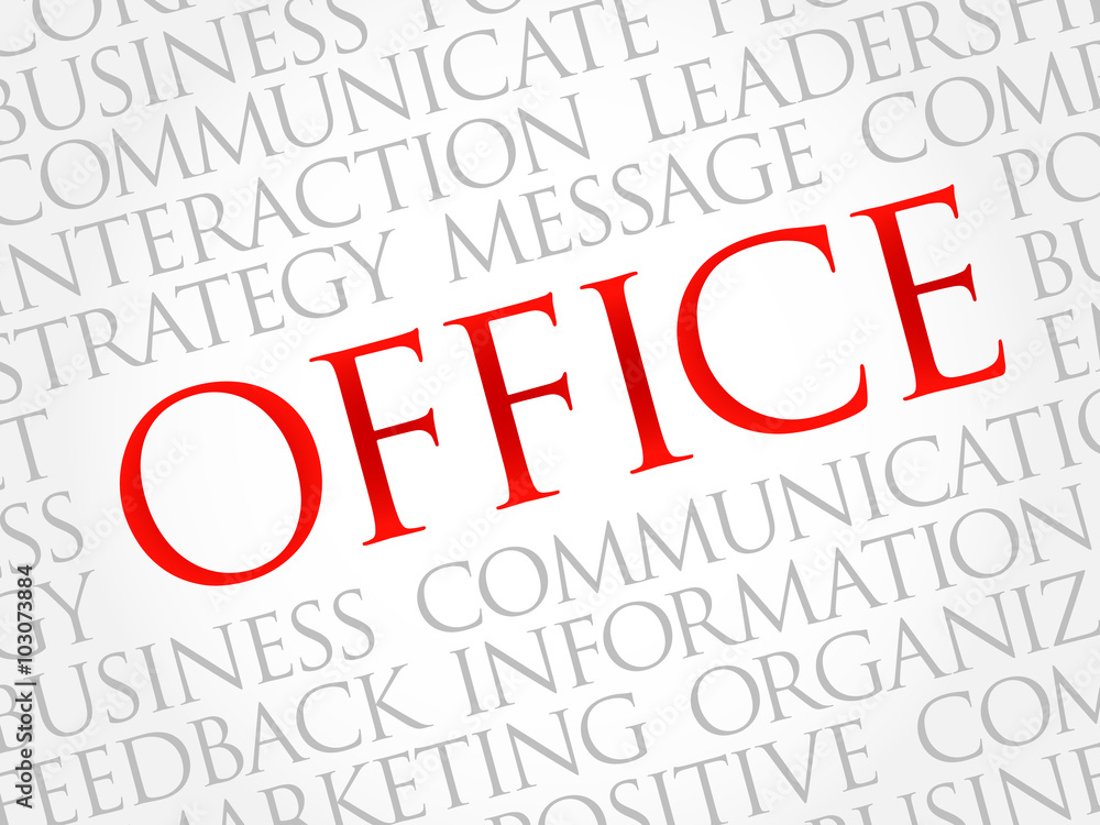 OFFICE word cloud, business concept OFFICE word cloud, business concept