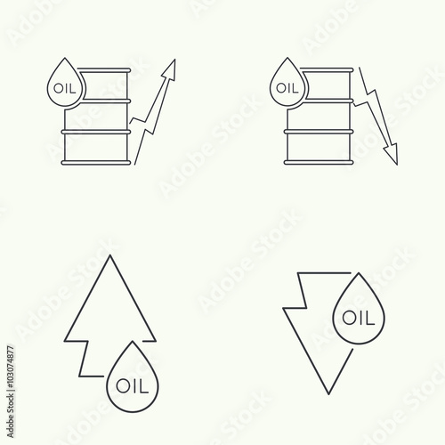 Oil barrels with indicators