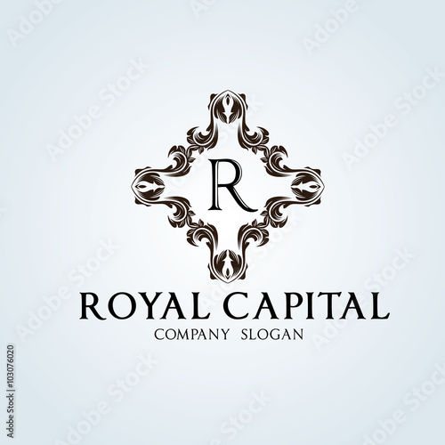 Luxury logo,boutique identity,real estate,property,royalty logo,hotel logo,crest logo,Victorian style logo,Vector Logo Template.