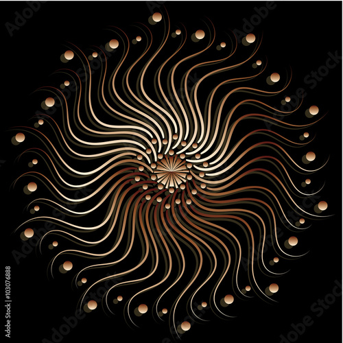 Bronze circle.