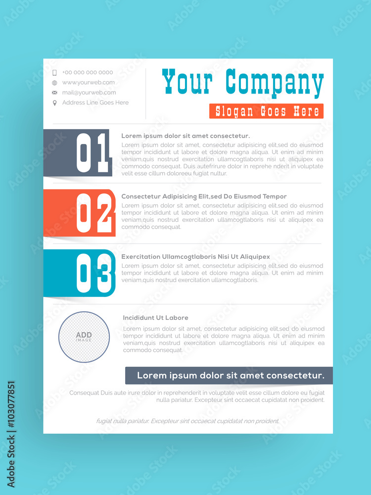 Obraz premium Professional Brochure, Template or Flyer design.