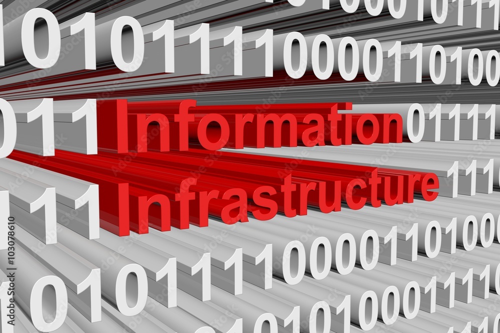 Information infrastructure is presented in the form of binary code