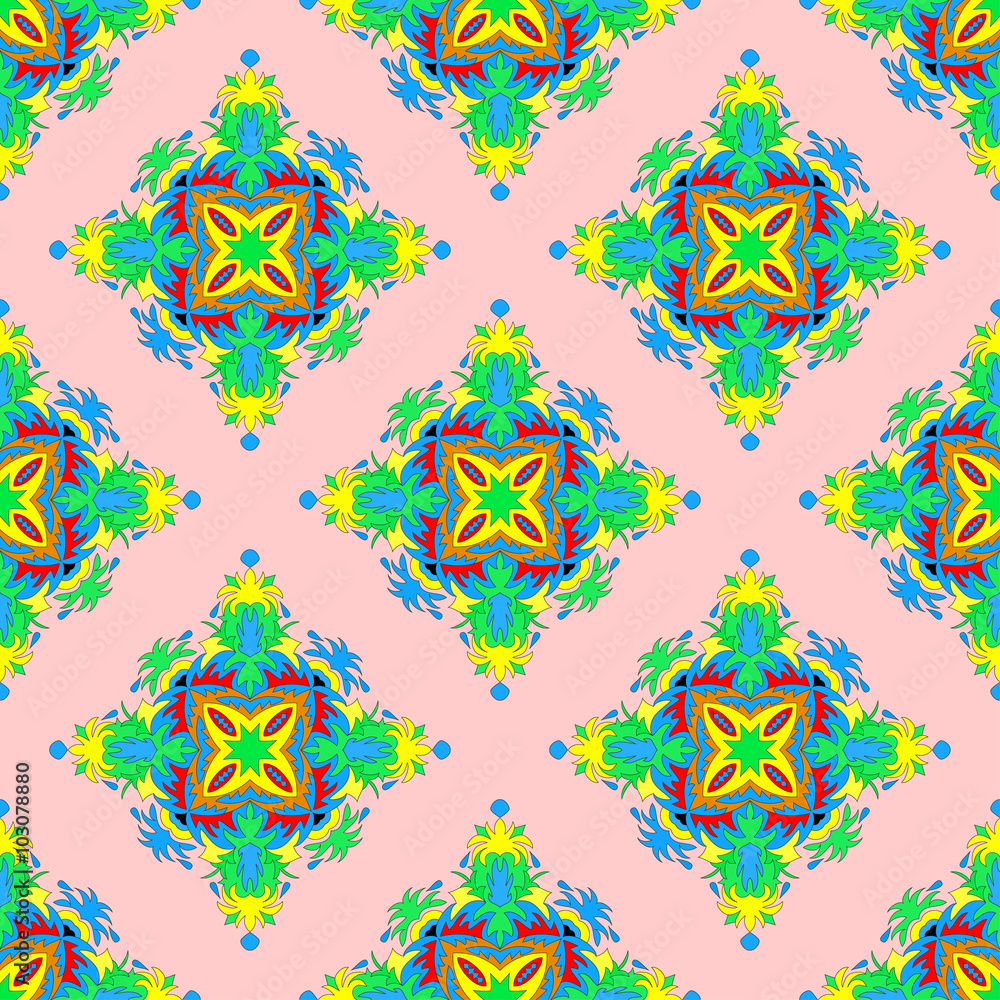 Obraz premium beautiful seamless pattern. Decorative elements.