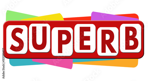 Superb banner or label