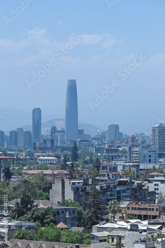 Panoramic of Santiago de Chile, Chile.