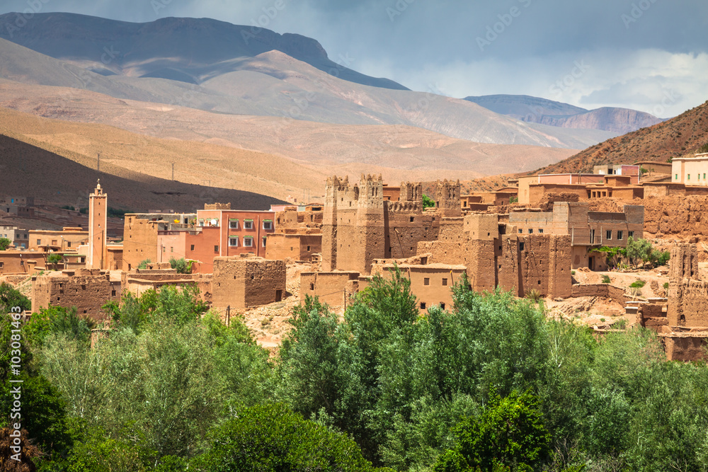 Town and oasis of Tinerhir, Morocco
