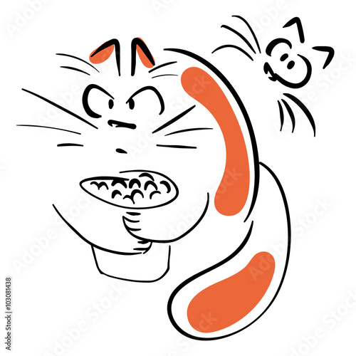 Greedy cat
