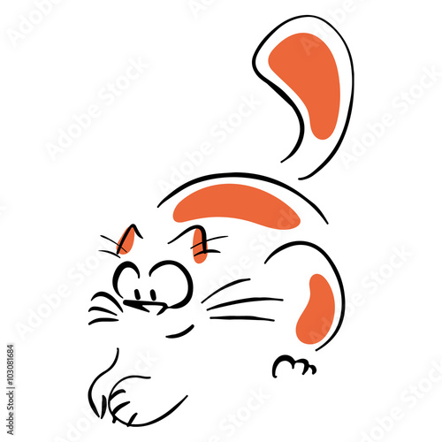 Cat catches something