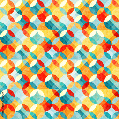 small bright abstract circles seamless pattern vector illustration