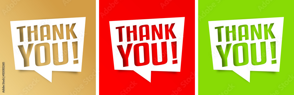 Fototapeta premium Thank you