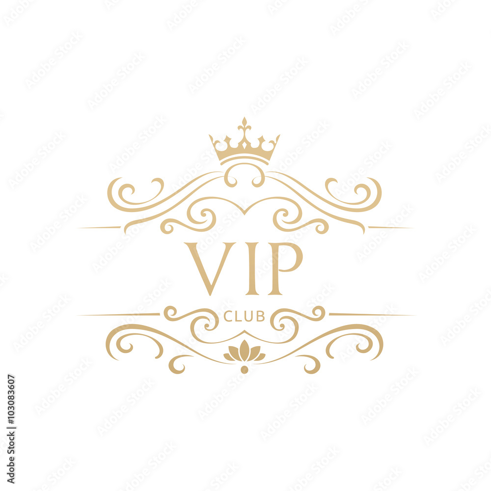 Luxury VIP logo template