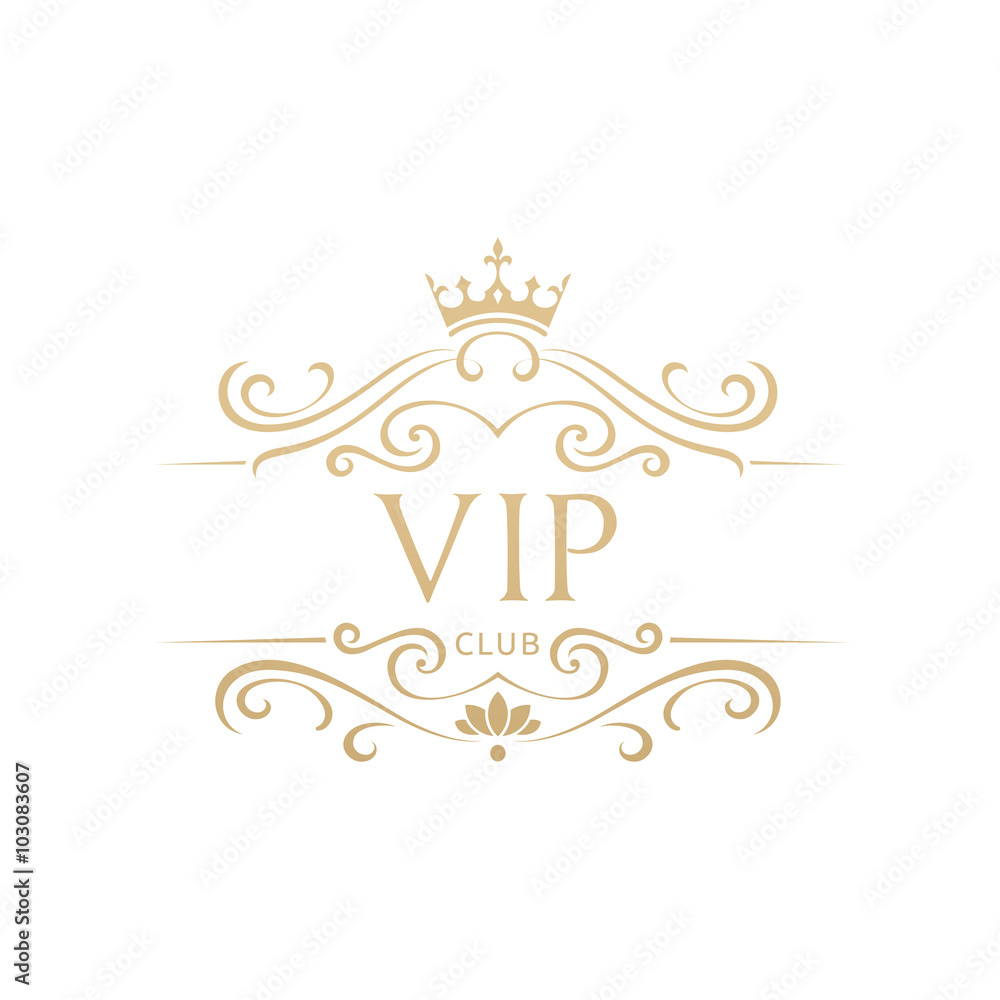 Luxury VIP logo template Luxury VIP logo template