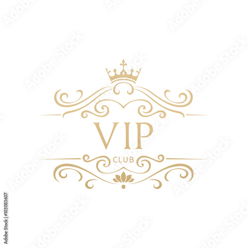 Luxury VIP logo template