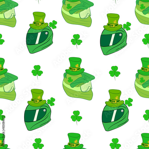 Seamless hats St. Patrick's