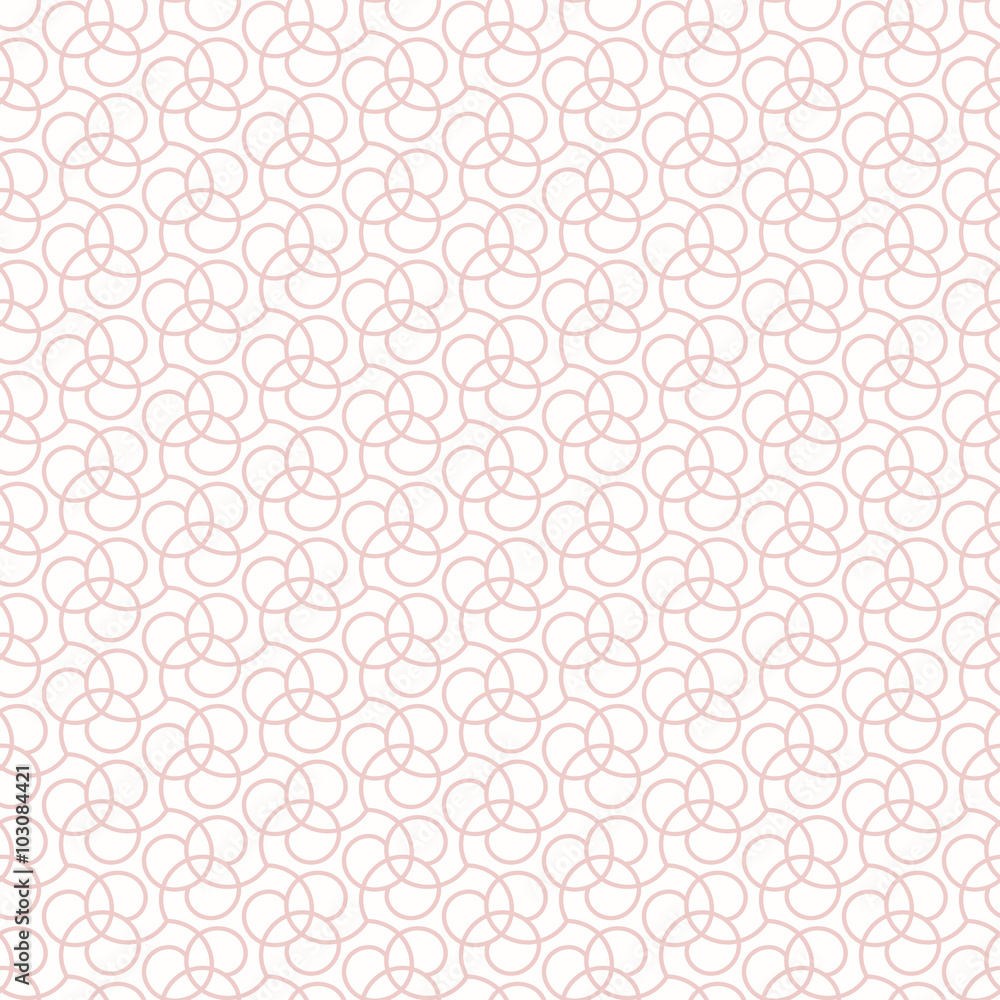 Seamless vector light pink ornament. Modern geometric pattern with repeating elements