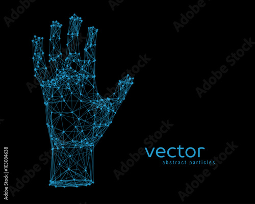 Vector illustration of human arm