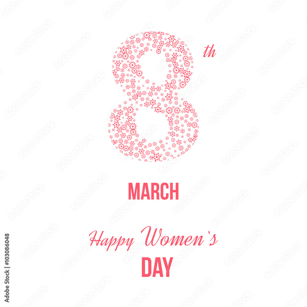 International Happy Women's Day concept