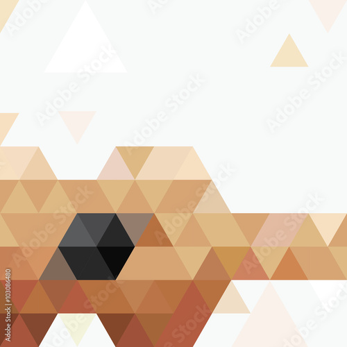 Abstract poster with geometric shaped guitar