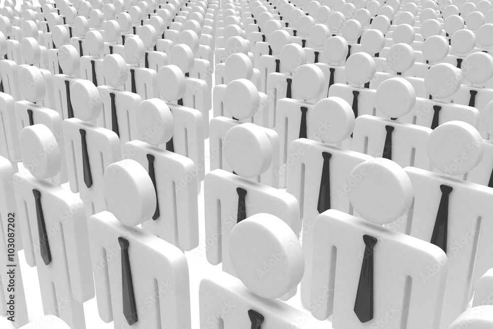 Naklejka premium group of people figures on white background