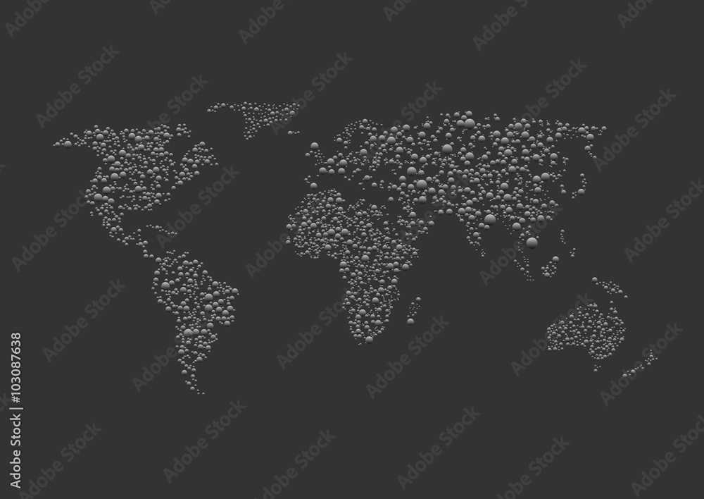 Silver balls world map