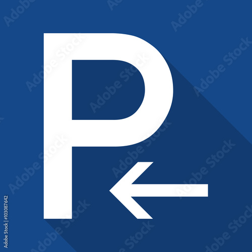 Parkplatz (Anfang) | Zeichen | flach