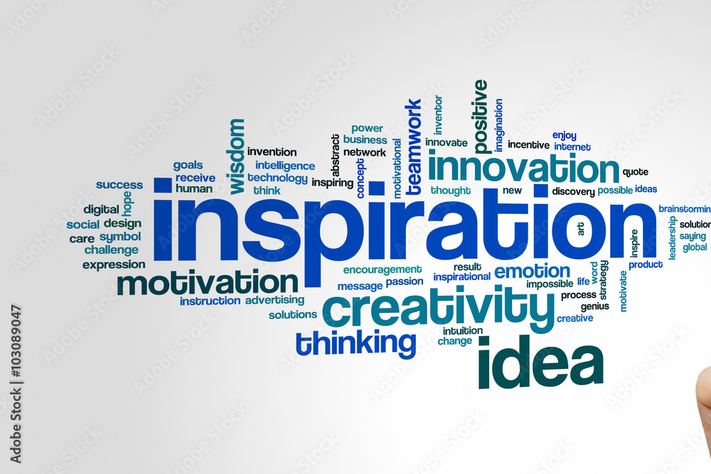 Obraz premium Inspiration word cloud