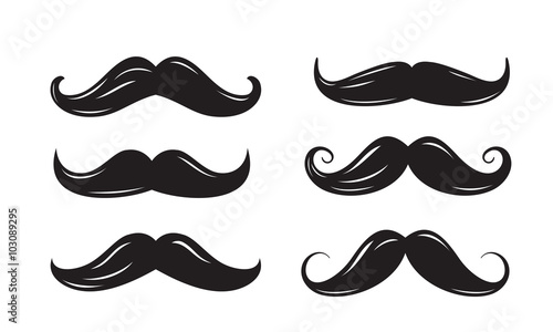 black mustache icons