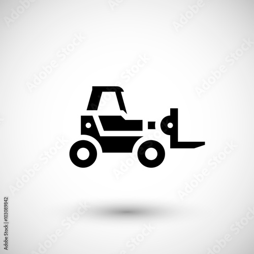 Forklift telescopic loader icon