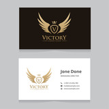 Victory logo,crest logo,v letter logo,Victorian logo,Vector logo template