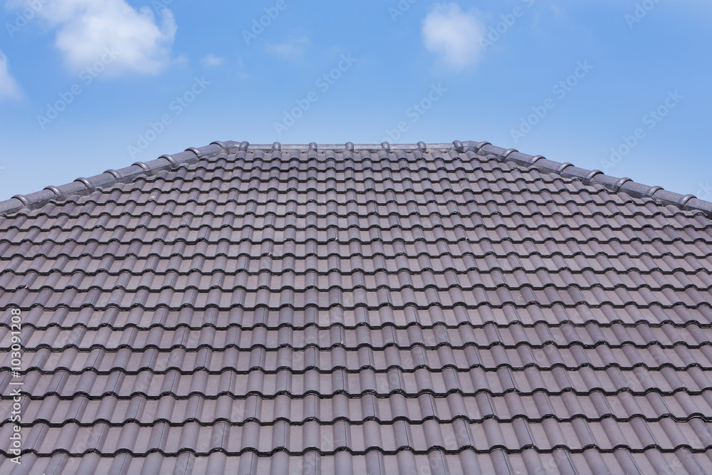 roof tile on residential building roof tile on residential building