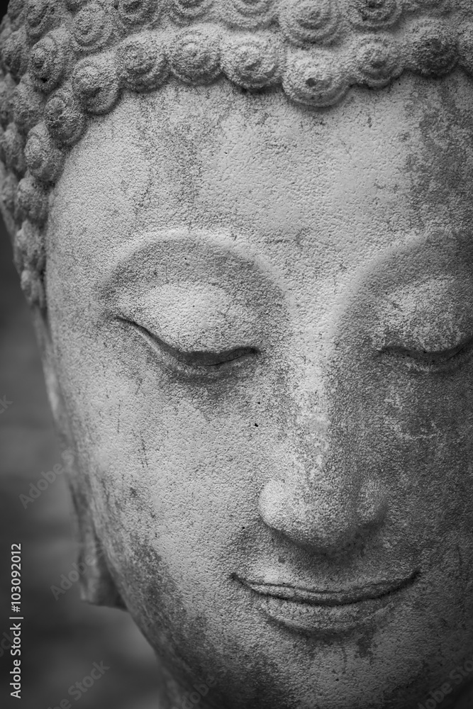 buddha statue in wat umong, chiang mai, travel thai temple